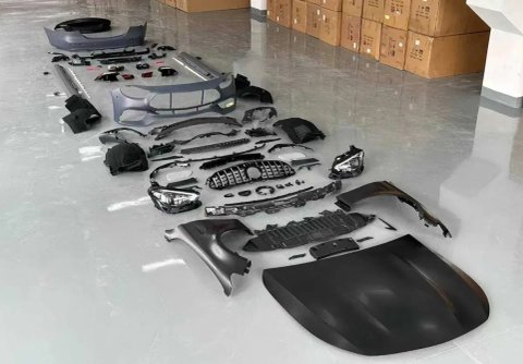 Комплект обвеса Mercedes W213 из дореста в рест E63 AMG Widebody
