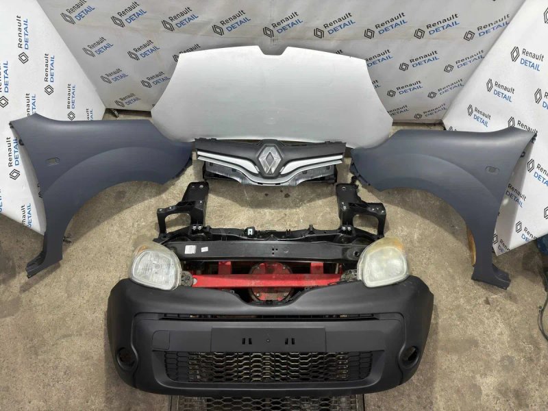 Комплект передка кузова Renault Kangoo 2 3  2013-2021 | капот крило решітка бампер фара радіатор оригінал Рено Кенго 2 3 морда ноускат — фото 2
