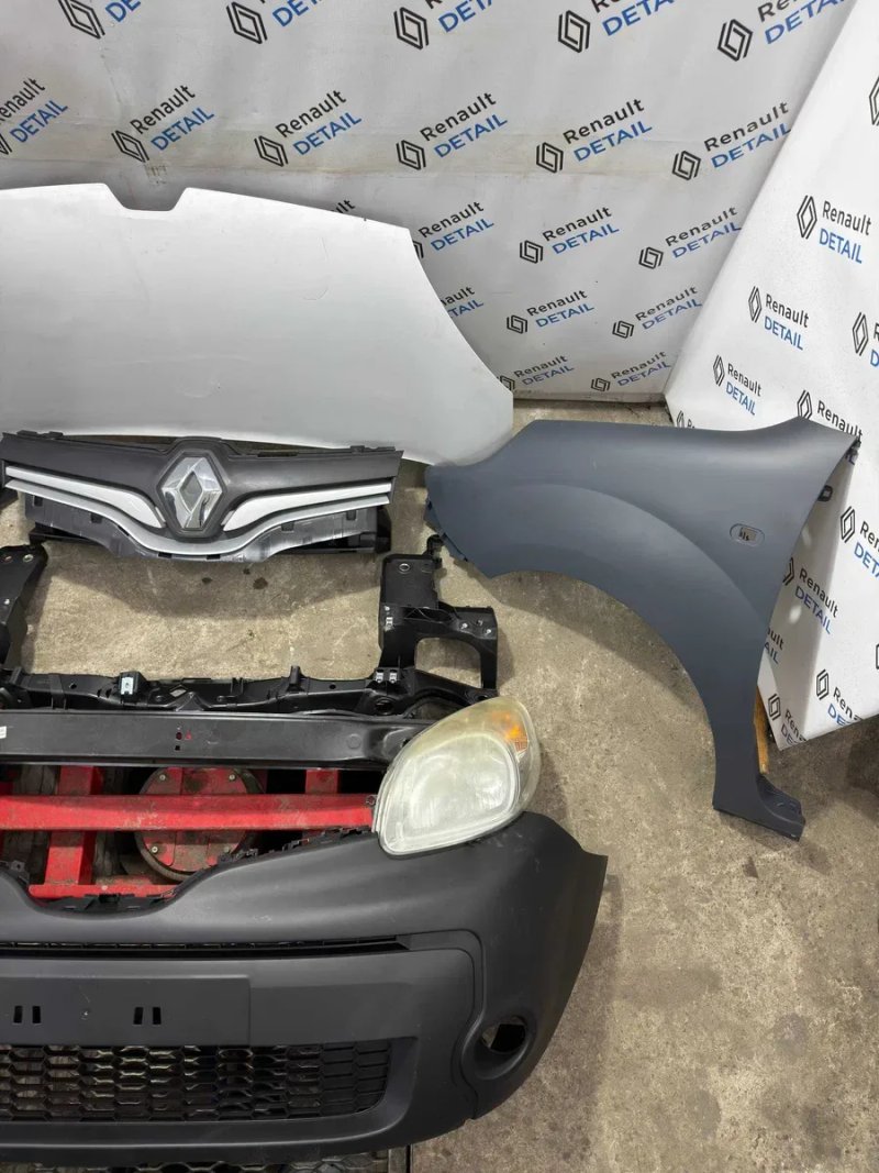 Комплект передка кузова Renault Kangoo 2 3  2013-2021 | капот крило решітка бампер фара радіатор оригінал Рено Кенго 2 3 морда ноускат — фото 5