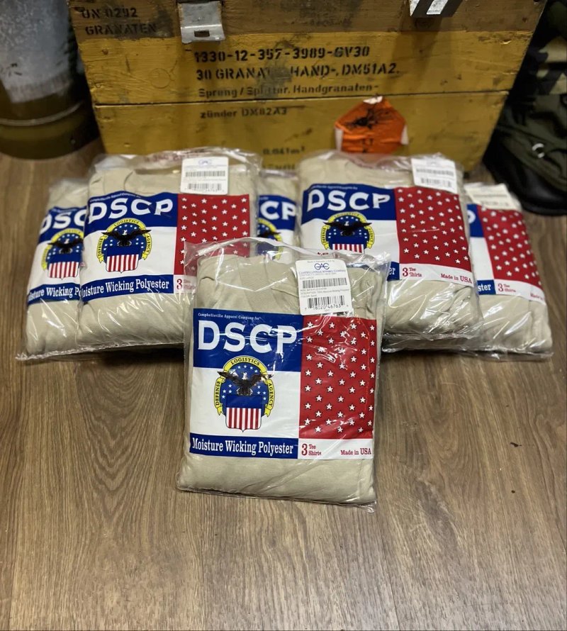 Комплект, поштучно футболки  армії США DSCP Sand 3 шт — фото 2