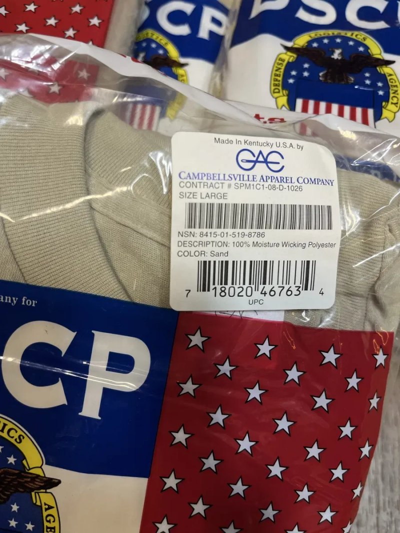 Комплект, поштучно футболки  армії США DSCP Sand 3 шт — фото 4