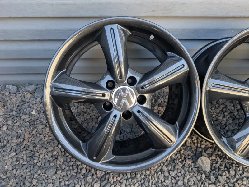 Комплект різношироких титанових дисків Mercedes 5/112 R17 5*112 17 BMW Volkswagen — фото 3