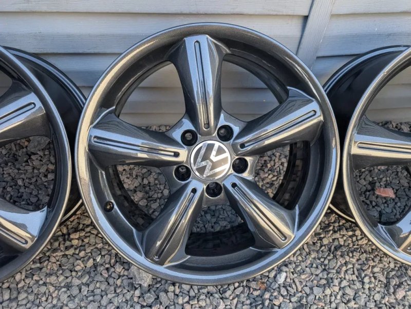 Комплект різношироких титанових дисків Mercedes 5/112 R17 5*112 17 BMW Volkswagen — фото 4