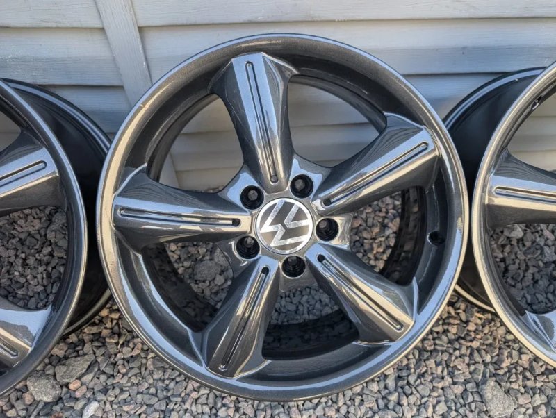 Комплект різношироких титанових дисків Mercedes 5/112 R17 5*112 17 BMW Volkswagen — фото 5