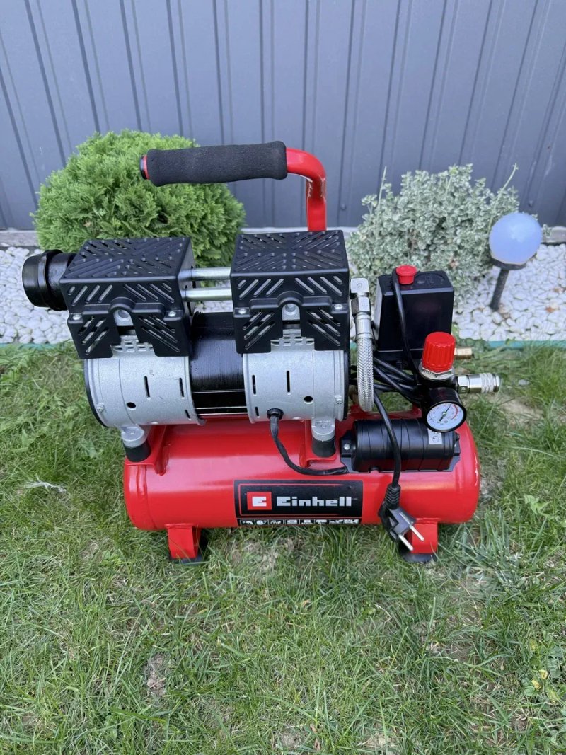 Компресор Einhell TE-AC 6 Silent 4020600 безмасляний 6 л 550 Вт, в наявності! — фото 2