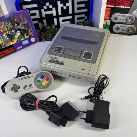 Консоль Nintendo SNES SNSP-001A + Геймпад SNES Japan Style Б/У Приставка Нінтендо СНЕС ретро з контролер асортимент снес нес консолі