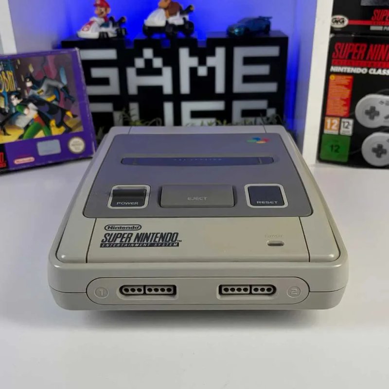 Консоль Nintendo SNES SNSP-001A + Геймпад SNES Japan Style Б/У Приставка Нінтендо СНЕС ретро з контролер асортимент снес нес консолі — фото 2