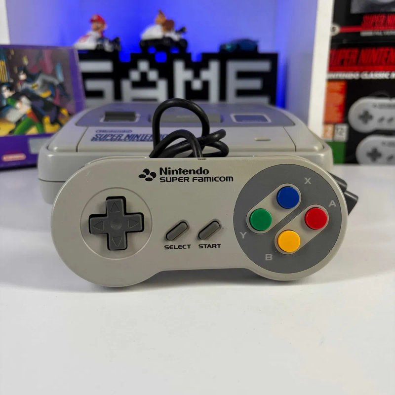 Консоль Nintendo SNES SNSP-001A + Геймпад SNES Japan Style Б/У Приставка Нінтендо СНЕС ретро з контролер асортимент снес нес консолі — фото 4