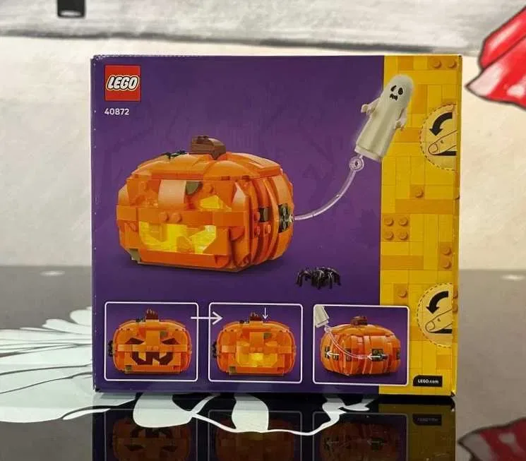 Конструктор LEGO 40872 Гелловінський гарбуз-ліхтар — фото 2