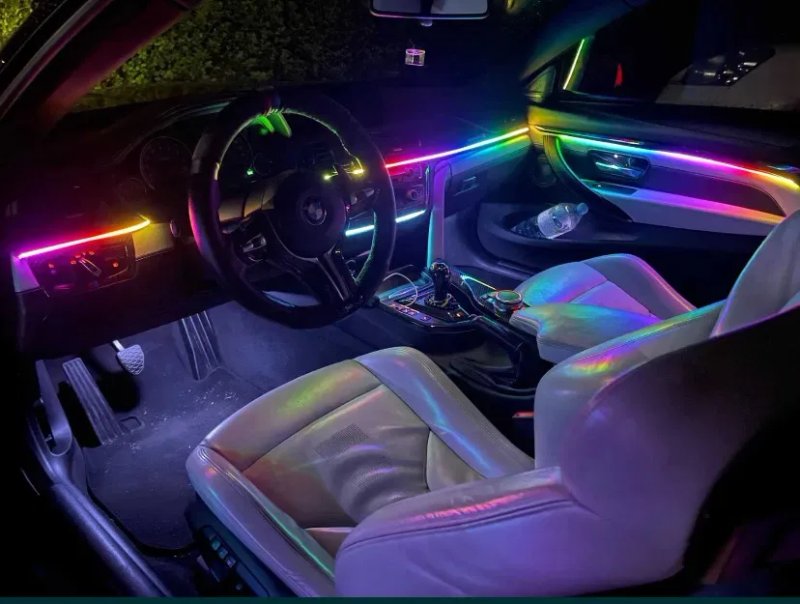 Контурна підсвітка салону Ambient Light (Чорна) — фото 6
