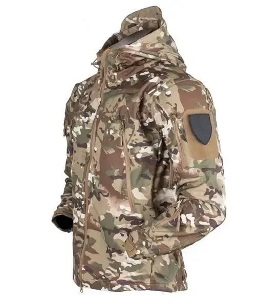 Костюм тактичний 6в1 HWB мультикам військова форма ЗСУ куртка Softshell на флісі штани убакс бейсболка балаклава рукавиці комплект утеплений — фото 2