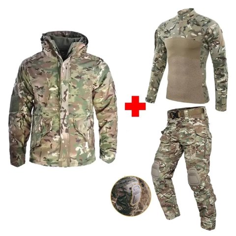 Костюм тактичний утеплений 3в1 Han Wild G8 G3 убакс G4 мультикам форма ЗСУ