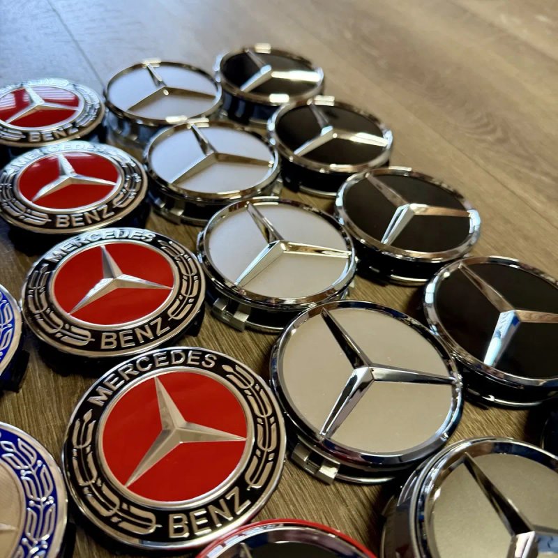 Ковпачки 75 мм. для дисків Mercedes-Benz центральні заглушки — фото 4