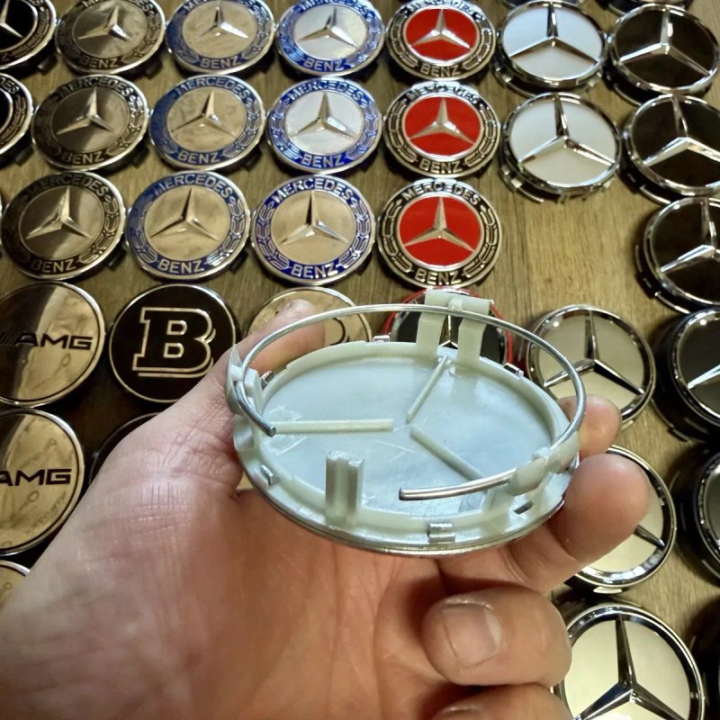 Ковпачки 75 мм. для дисків Mercedes-Benz центральні заглушки — фото 6