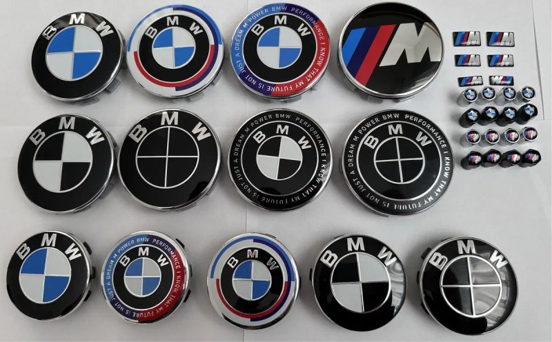 Ковпачки в диски BMW 56mm 68mm заглушки БМВ колпачки емблемиколпачки — фото 4