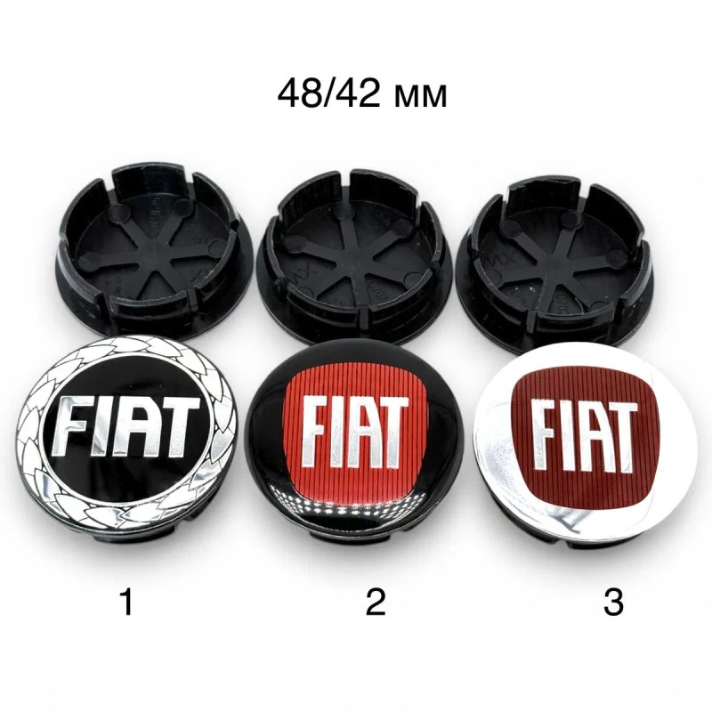 Ковпачки в диски Фіат Фиат заглушки для дисков Fiat емблема логотип — фото 2