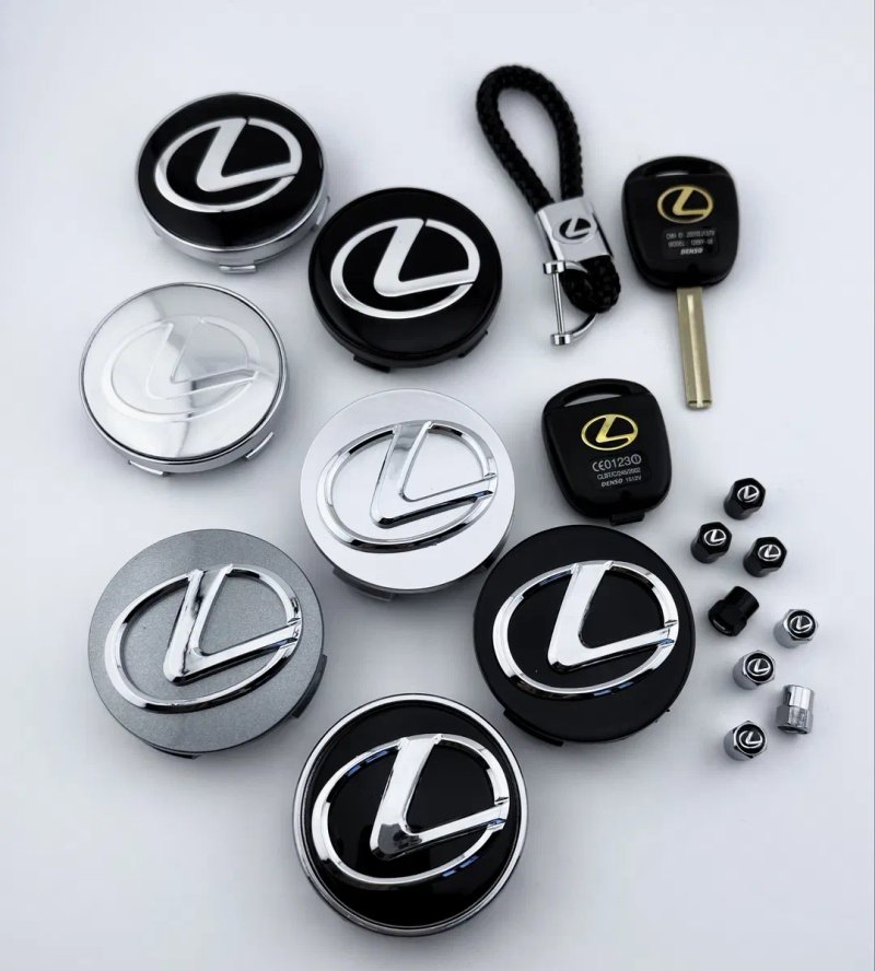 Ковпачки в литі диски Lexus колпачки Лексус заглушки значки — фото 3
