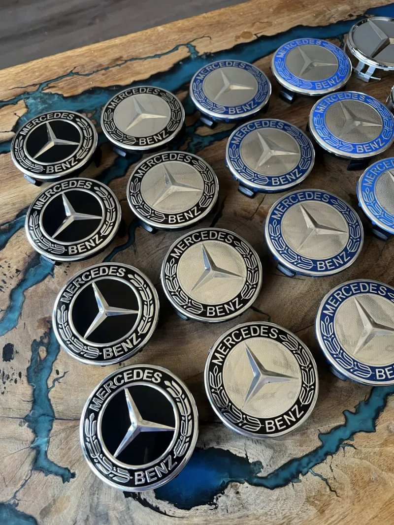 Ковпачки заглушки 75мм. для дисків Mercedes-Benz — фото 2