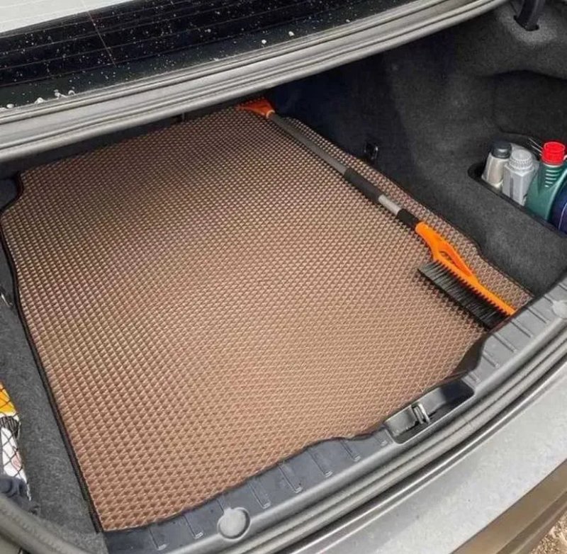 Коврик в Багажник Mercedes BMW Audi Citroen Volvo EVA ЕВА Килимки + ЛОГО — фото 4