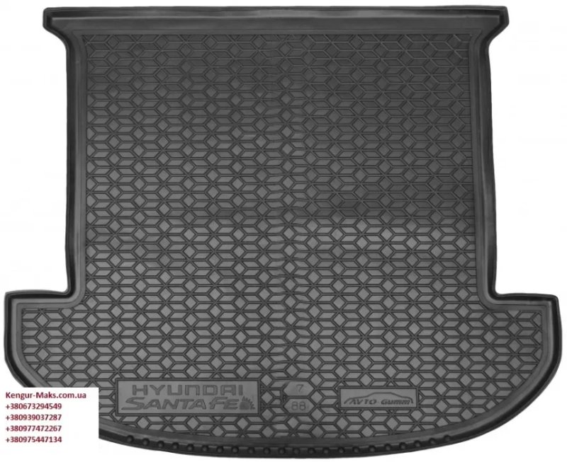 Коврики в Багажник Hyundai Santa Fe 2006+ / 2020 - Все года автогум — фото 6