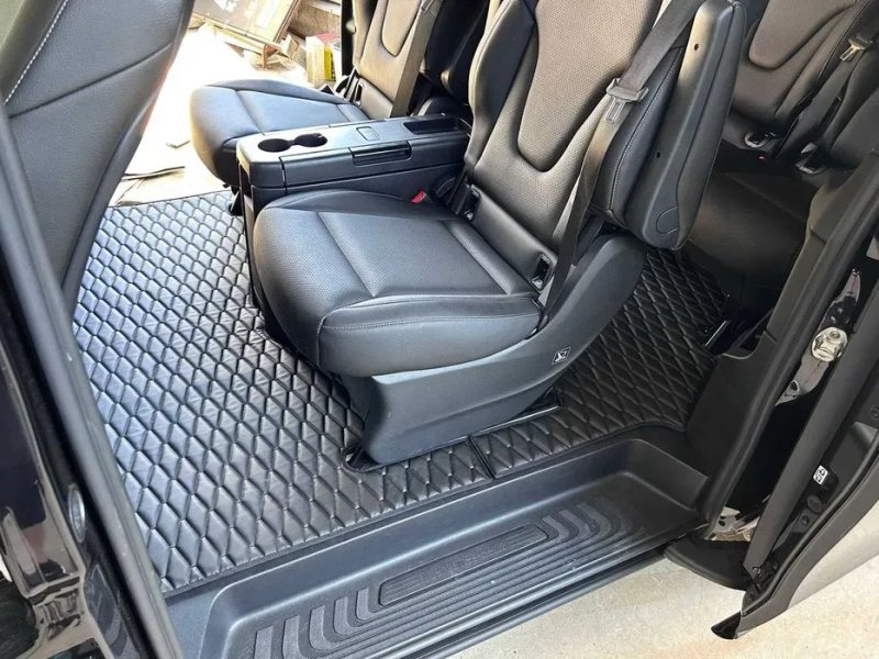 Коврики в салон Екошкіра для Mercedes Vito/Viano W447 V-Class 2014++ — фото 7