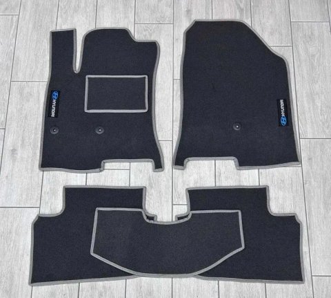 коврики ворсовые ворсові Hyundai Sonata Elantra Santa Fe Palisade I40 / автоковрики хюндай соната санта фе и30 и40 палисад елантра кона ионик туксон