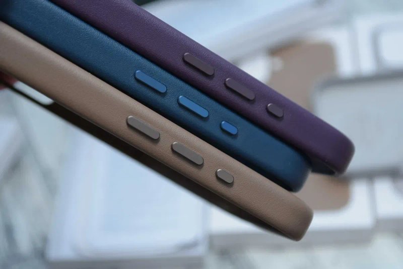 Кожаный чехол Leather Case iphone 18 17 15 pro max magsafe animation — фото 7