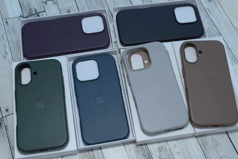 Кожаный чехол Leather Case iphone 18 17 15 pro max magsafe animation — фото 8