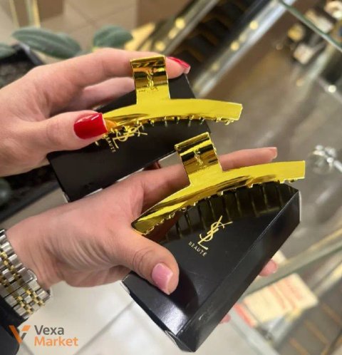 Крабик для волосся металевий YSL Beauté 10 см