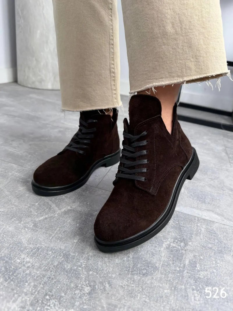 Круті жіночі демісезонні черевики Modern Fashion із натуральної замші, р. 37–40 — фото 8