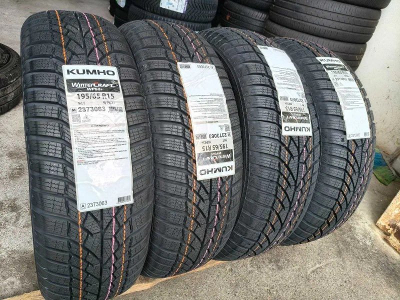 Kumho Winter Craft WP52+ 195/65r15 made in Korea 26рік, ЗИМА НОВІ (8,3мм) — фото 3