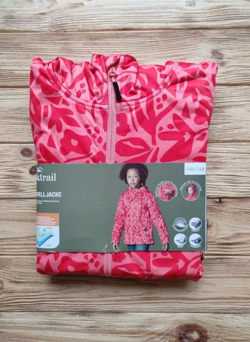 Куртка софтшел дитяча підліткова Rocktrail Waterproof Softshell Red Coral ОРИГІНАЛ — фото 4