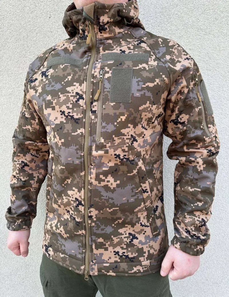 Куртка тактична софтшел soft shell військова мультикам тактическая — фото 4