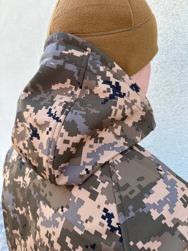 Куртка тактична софтшел soft shell військова мультикам тактическая — фото 8