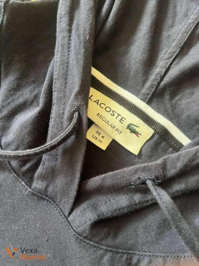 Lacoste Regular Fit Худі темно-синього кольору — фото 2