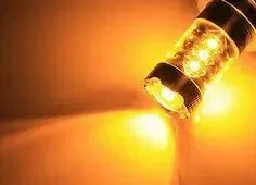 Лампа в поворот Led желтый в красном фонаре Osram 80W Янтарный USA США — фото 4
