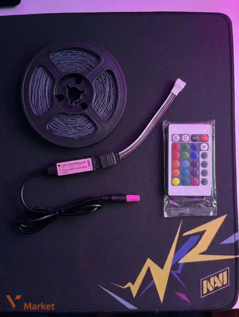 LED стрічка 10 метрів USB з пультом та контролером — фото 3