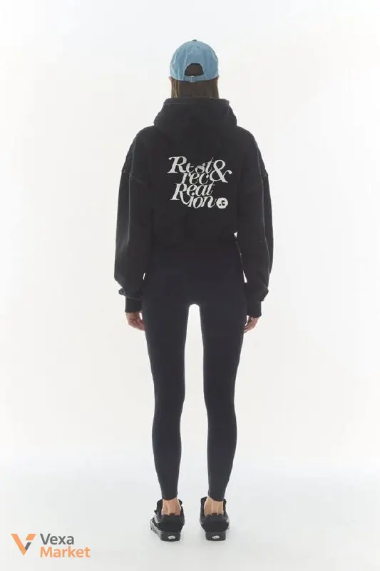 Легінси чорні Rest & Recreation Logo Band Leggings (Black) — фото 2