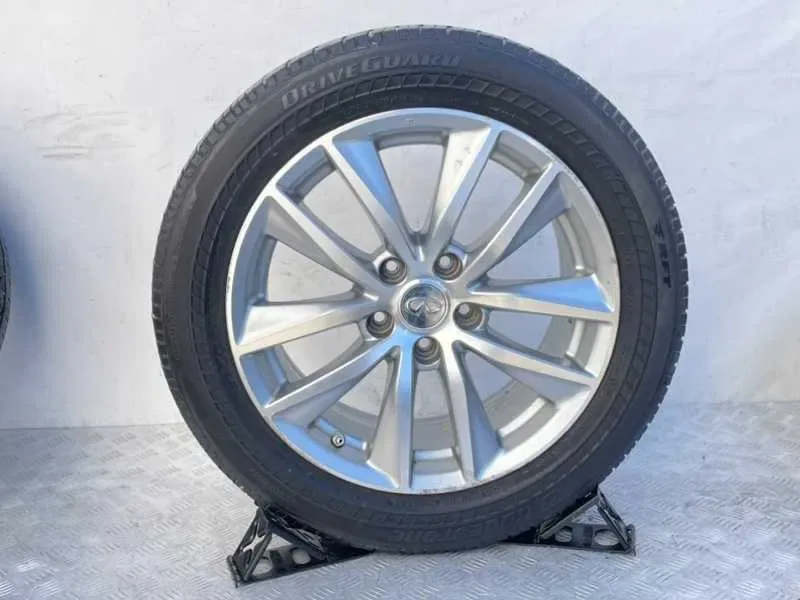 Легкосплавні диски Infiniti з гумою Bridgestone 225/55 R17 Розборка — фото 4
