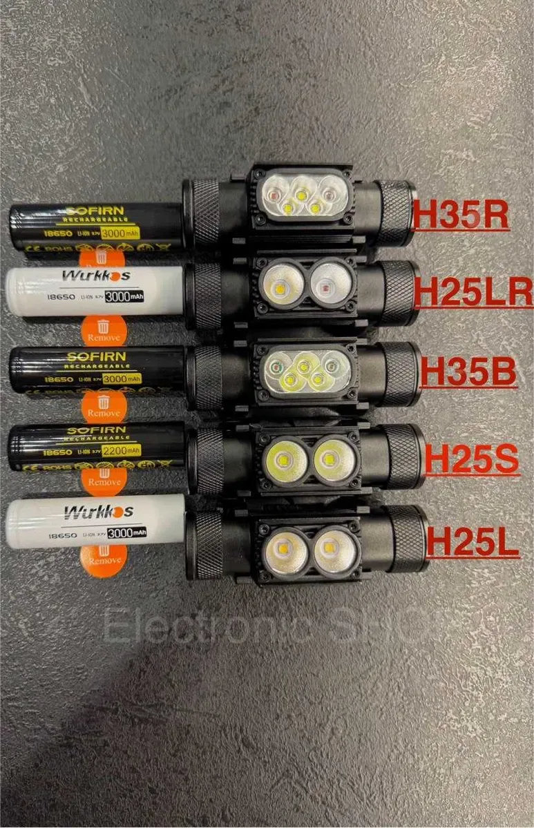 Ліхтарі: SOFIRN H25LR red-5000K\H35R-red-5000K\H35B(H05B)-red-6500K\H25S-SST40-6500K\H25L-LH351D-5000K\-HS11 ZOOM — фото 2