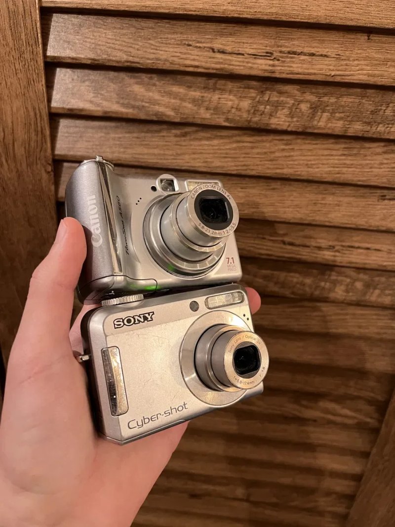 Лот фотоапаратів робочі Canon PowerShot A560 + Sony Cyber-shot DSC-S650 — фото 2