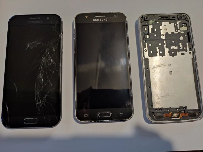 Лот смартфонів Samsung A5 (2017), J5 (2015), J3 (2016) — фото 2