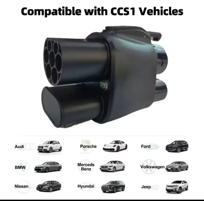 ЛЮКС‼️Перехідник CCS Combo 2 - CCS Combo 1 | AC+DC 400A 250кВт | Type 2 7.4кВт | Для Chevrolet, Ford, Rivian, Cadillac EV — фото 5