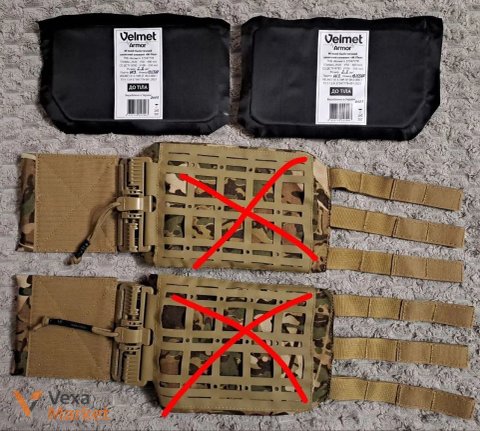 М'який балістичний пакет Velmet Armor M-Flex 600 205х120 (2 шт.)