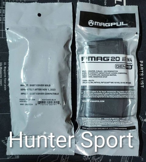 Магазин для AR15, Magpul PMAG Gen3 Black, на 20 патронов 5,56/.223 cal. Оригинал MAG560