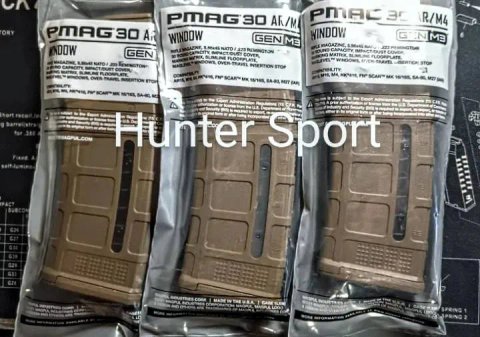 Магазин для AR15, Magpul PMAG Gen3 MCT, на 30 патронов 5,56/ .223 cal. Оригинал MAG556 с Окном