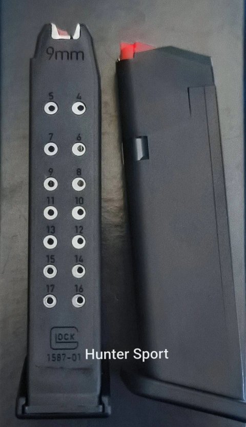 Магазин Glock 17 Gen5, на 17 патронов 9 mm ( 9x19) Black, для оружия Глок. Оригинал