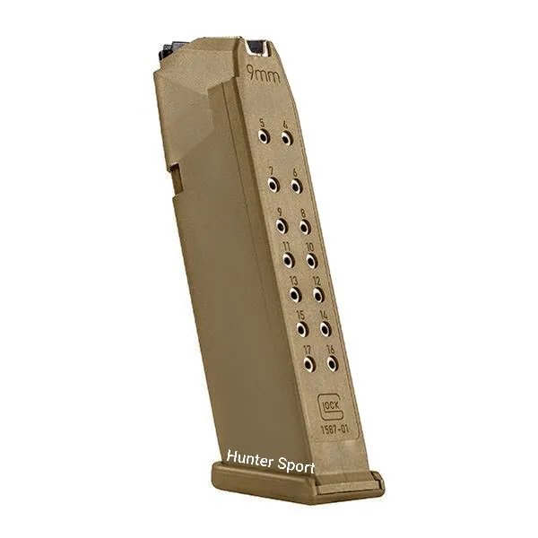 Магазин Glock 19X FDE, на 17 патронов, 9 мм (9х19 cal ) для оружия Глок. Оригинал — фото 2