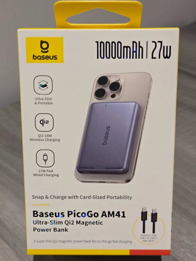 Магнітний павербанк Baseus PicoGo 10000mAh Qi2 MagSafe Нові — фото 2