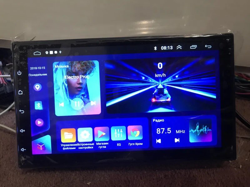 Магнітола 2дін Android 12 2GB/32Gb Carplay USB GPS WiFi 7 IPS — фото 5